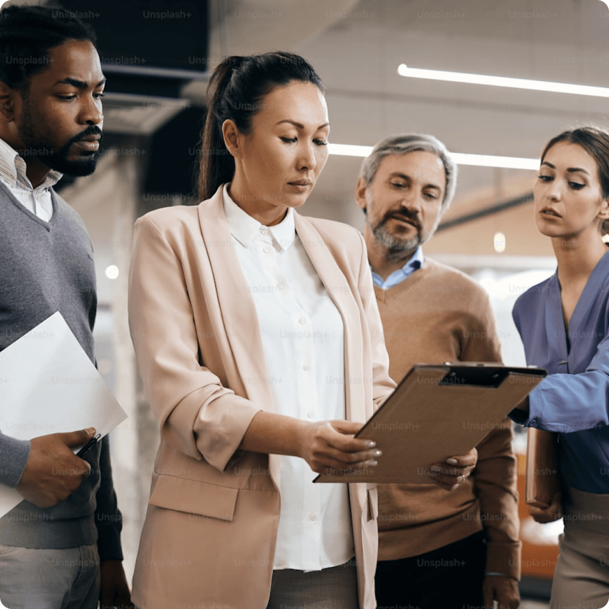 Educators collaborating